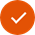 An orange colored check circle icon