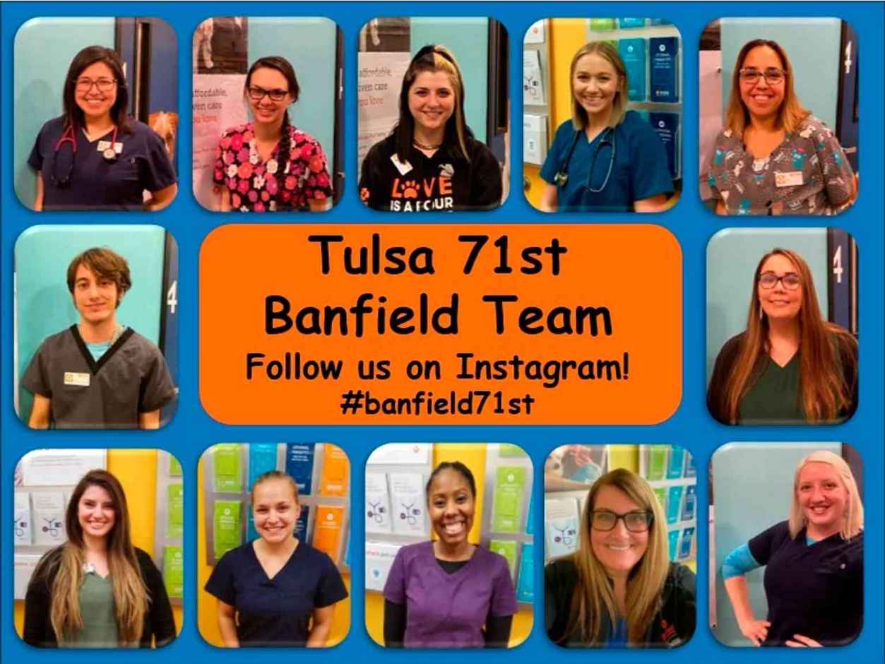 A collage of Tulsa 71st Banfield Team